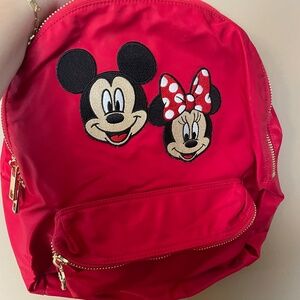 Disney Stoney Clover Lane Classic Backpack with Mickey and Minnie mouse Patches